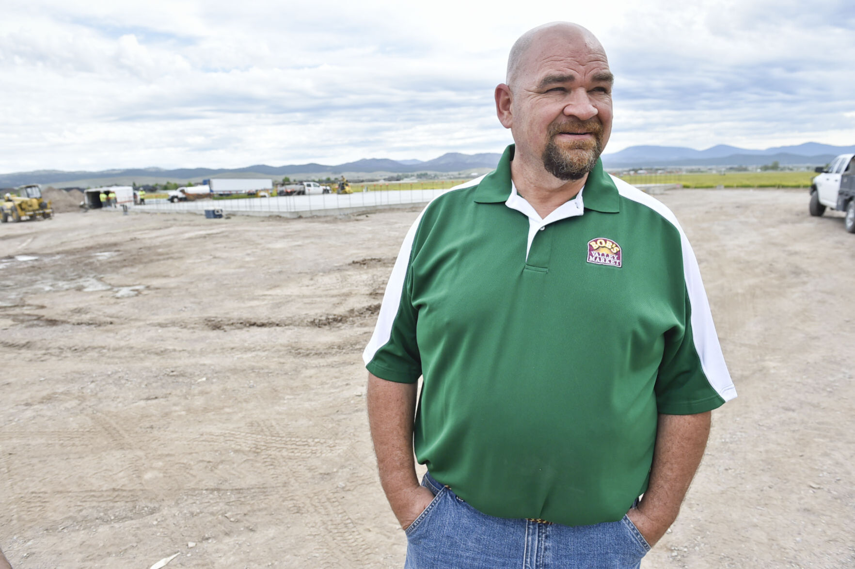 Steve Bartmess, who owns Bob's Valley Market with his family, talks about the inspiration to build an Ace Hardware store in the North Valley Friday.